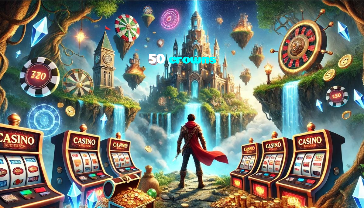 50 crowns casino presented on mobile device in Pakistan with slots and live games